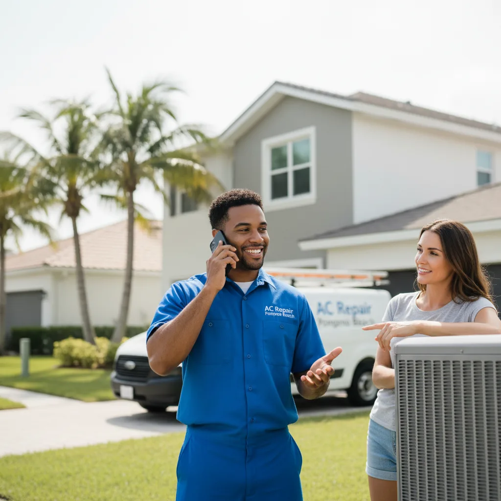 AC Repair Pompano Beach customer support in Long Beach